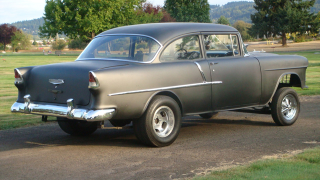 Illustration for article titled 1955 Chevrolet Bel Air is one awesome gasser